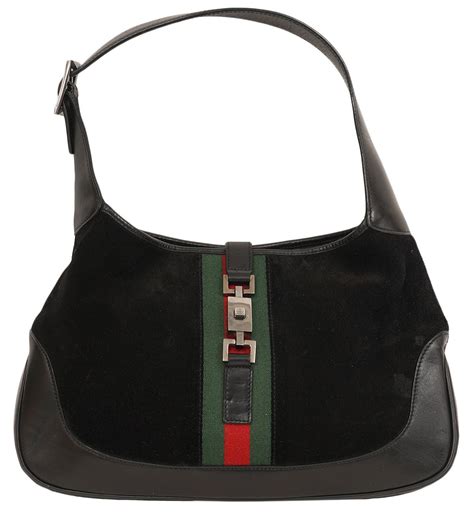 gucci black shoulder bag vintage|Gucci bag old collection.